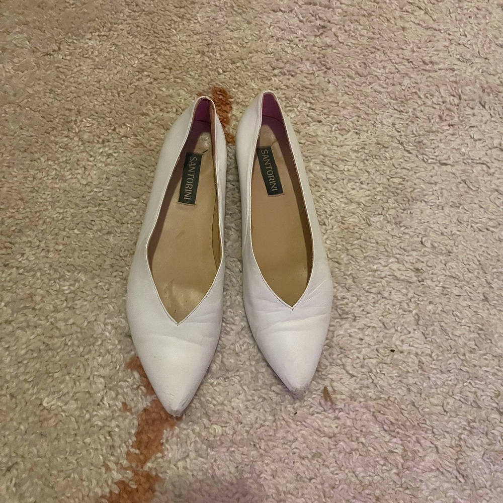 Gently Worn Vintage Santorini Flats - 7.5